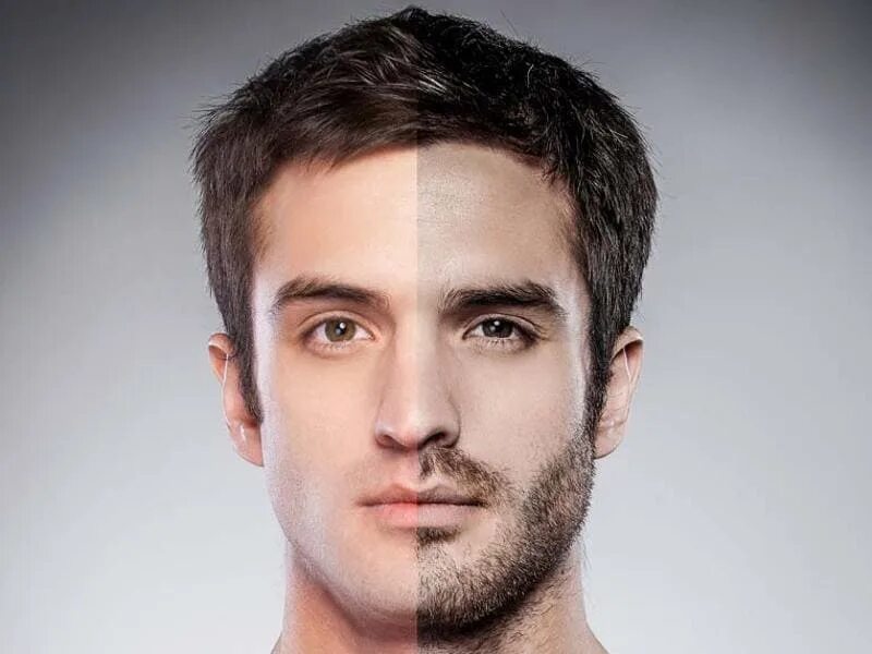 He has a beard