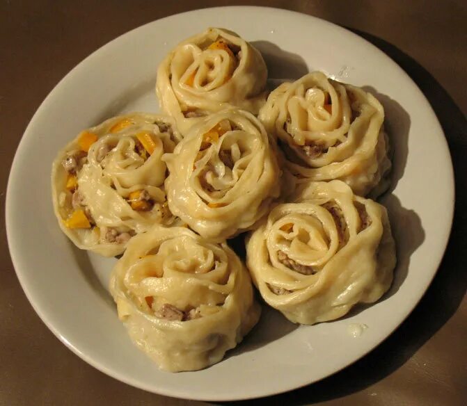 Розочки с мясом