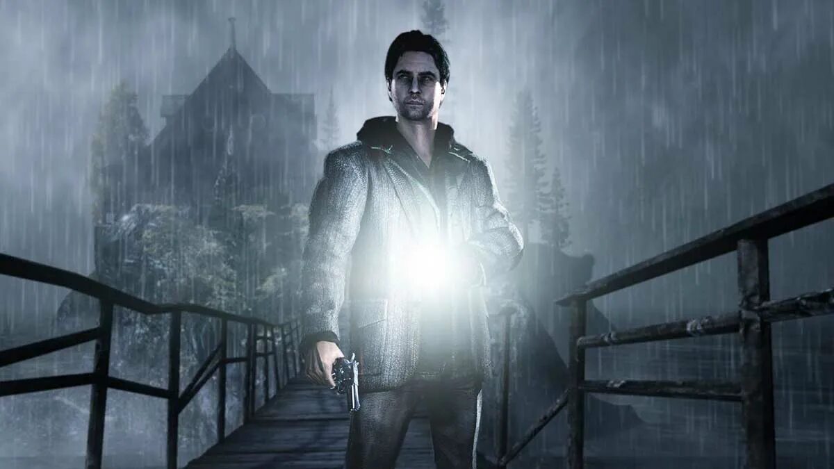 Alan wake 2 ps5. Брайт Фоллс Алан вейк. Алан Уэйк и Макс Пейн. Сэм Лейк alan Wake. Alan Wake 2005.