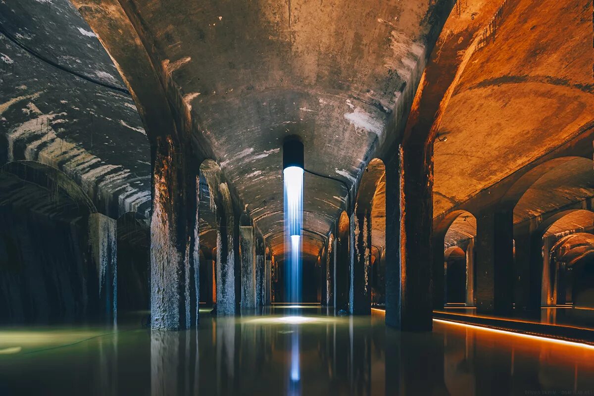 Питьевых и технических подземных. Цистерна Копенгагена. Подземное пространство. Подземное водохранилище.