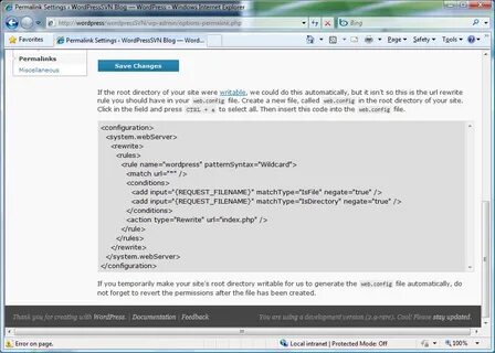 Web config
