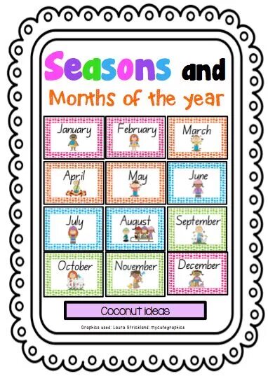 Seasons and months. Months of the year and Seasons. Seasons and months таблица.