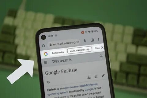 Откройте chrome на телефоне