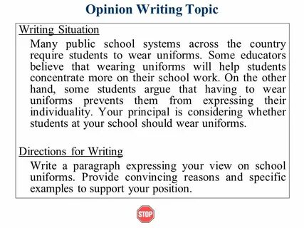 Opinion topic