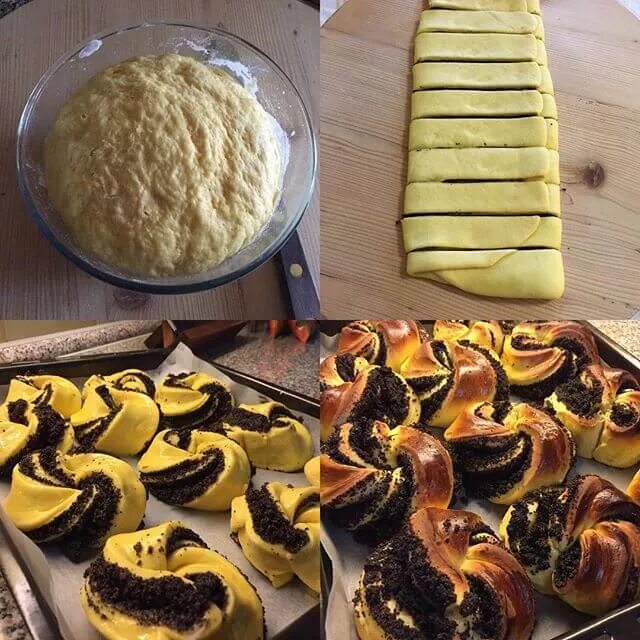 Как сделать булочки с маком из дрожжевого. Красивые формы булочек с маком. красивые булочки с маком. формовка булочек с маком. выпечка с маком из дрожжевого теста.