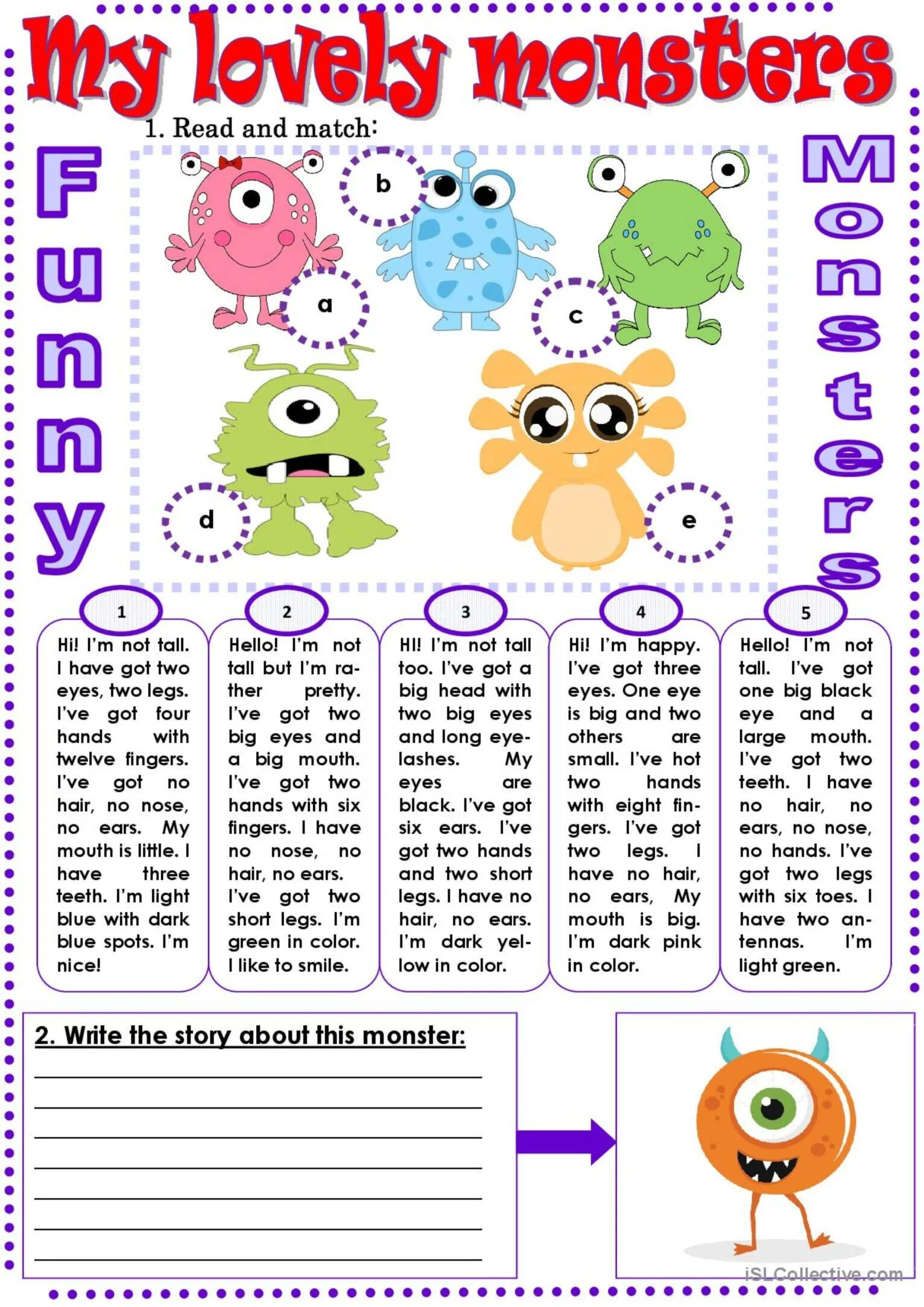 I have got монстры. Монстрик с частями тела на английском. Монстр части тела на английском языке. Монстрик для урока английского языка. Описание монстра на английском.
