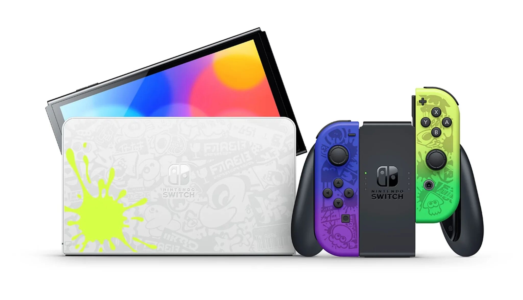 Nintendo splatoon edition. Игровая приставка Nintendo Switch OLED 64 ГБ. Nintendo Switch OLED 64gb. Игровая приставка Nintendo Switch OLED Splatoon 3 Edition. Нинтендо свитч олед 64 ГБ сплатун.