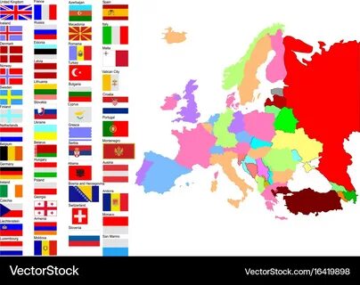 Европа столицы и страны флаги
