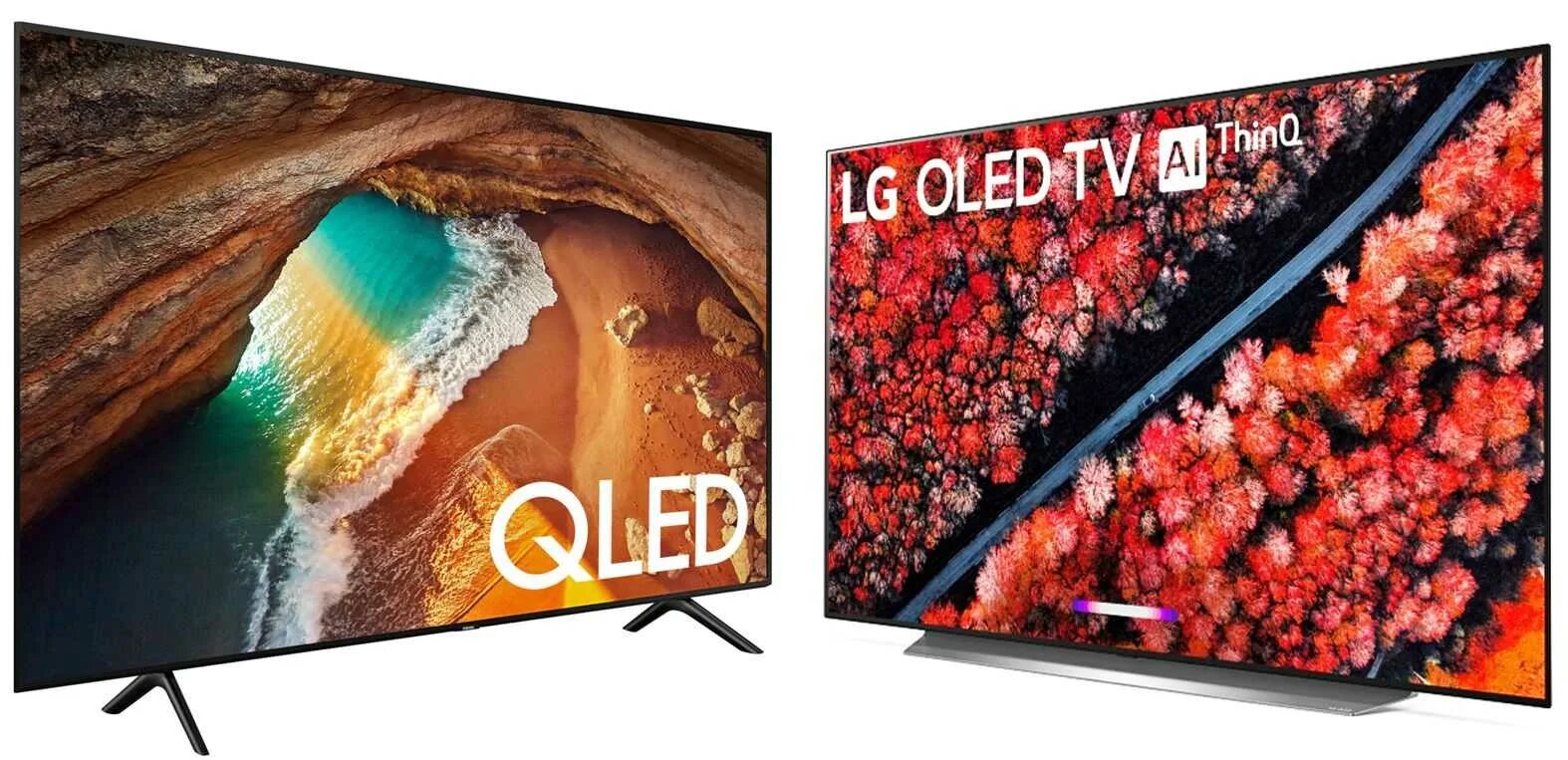 Qled телевизор чем отличается. Телевизор led LG oled77gxrla. Олед QLED. OLED И led телевизоры. QLED матрица.