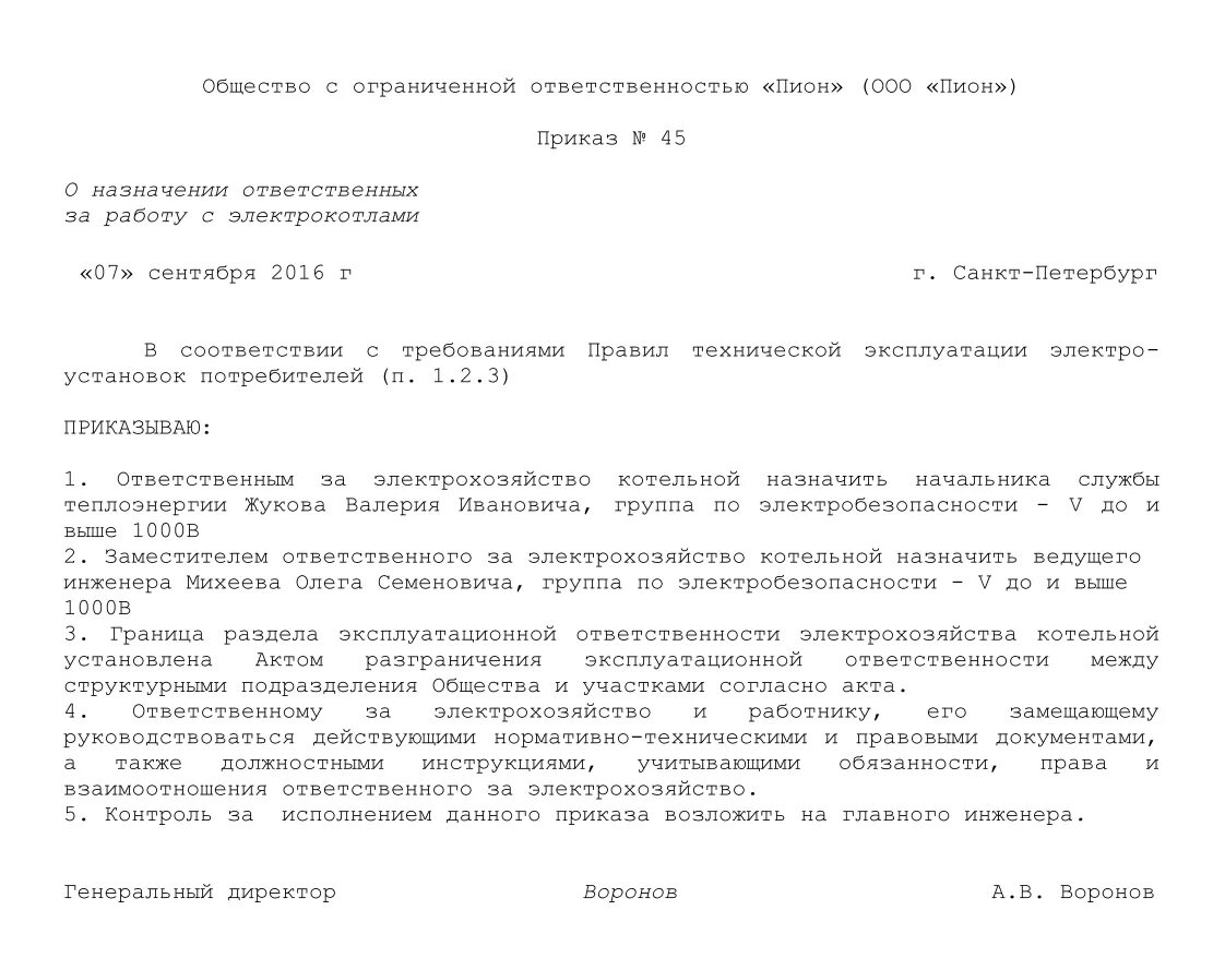 Форма приказа о назначении ответственного за электрохозяйство. Пример приказа о назначении ответственных образец. Приказ об ответственном за электрохозяйство образец. Приказ ответственного за электрохозяйство образец 2021. Наказание ответственного лица