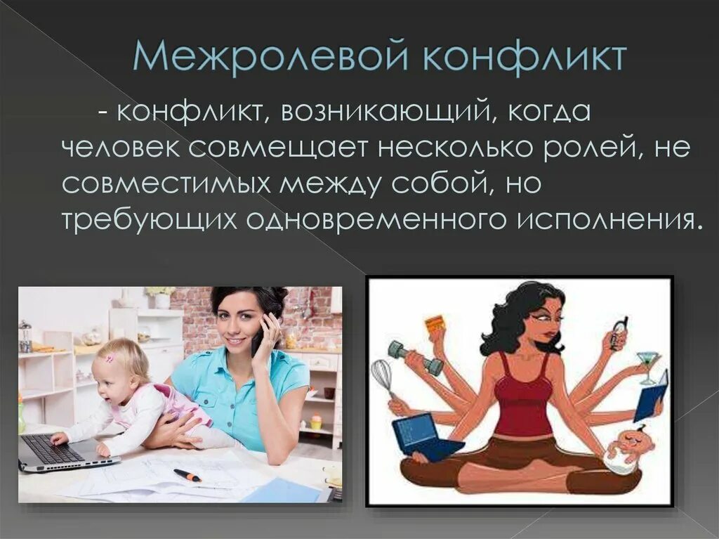 Межролевой конфликт это. Межролевые конфликты. ролевой и межролевой конфликт. межролевой внутриличностный конфликт. межролевые конфликты примеры.