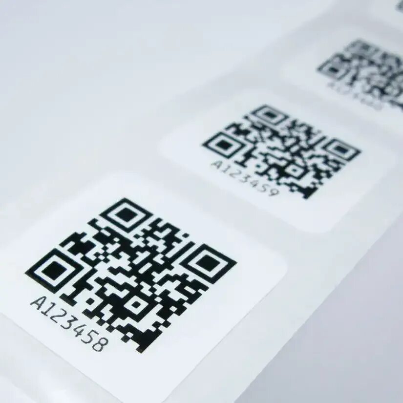 Этикетка с QR кодом. Печать наклеек с QR кодом. QR код на упаковке. DATAMATRIX этикетка.