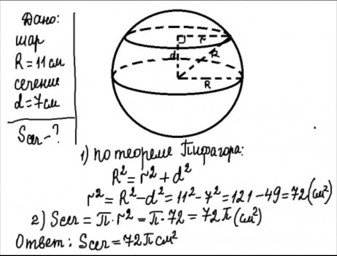 Площадь диагонального сечения шара. Радиус шара. Шар радиус шара. Радиус и диаметр шара. Шар пересеченный плоскостью.