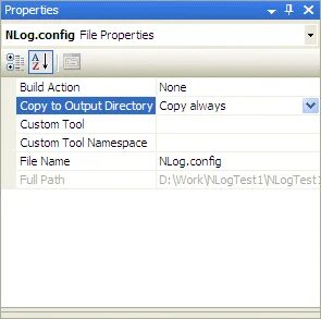 Output log