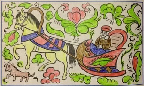 Старинная прялка раскрасить
