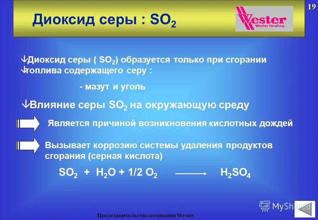 объем диоксида серы