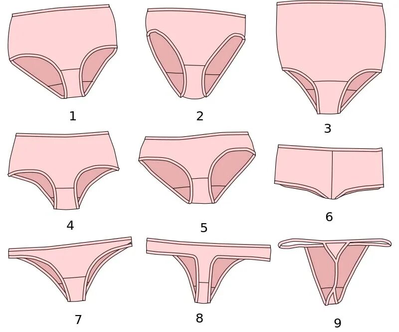Ракушка форма женского органа. Трусы женские формы. Типы женских трусов. Фасоны женских трусов. Женские трусы разновидности.