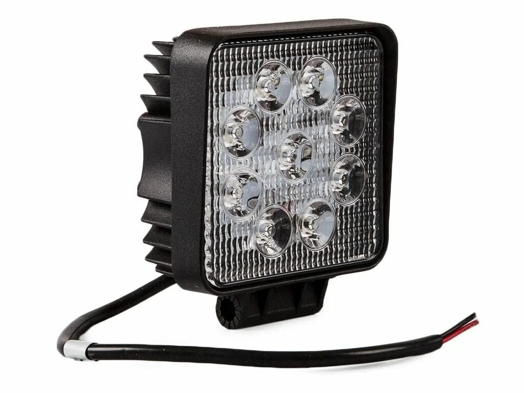 Фара светодиодная 27w, 9 led. Фара led 9 диодов 27 ватт ближнего света Epistar круглая 6k9-27w Flood. Фара доп. Светодиодная "Kraft" 9led 27вт 9-60в. Противотуманки светод. 9 Led 27w cree 0903r.