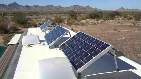 Solar panels on the roof aren t