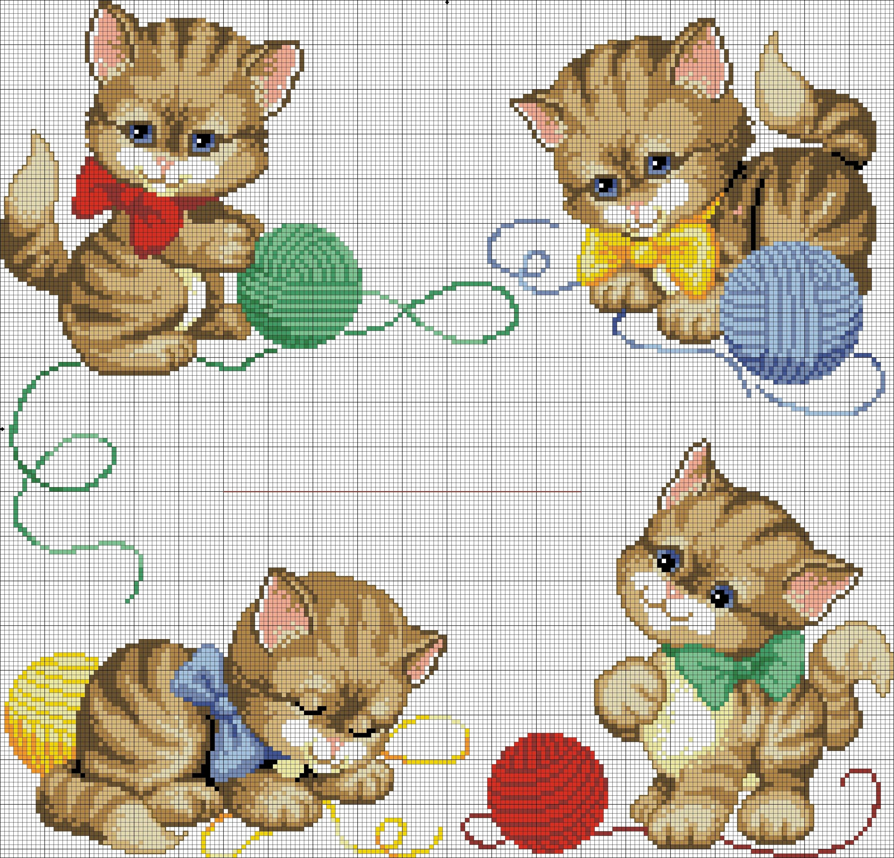 Игры детский сад для кошек. Вышивка крестом котенок с клубком. Котёнок и клубок. Котенок с клубочком. Котик для дошкольников.
