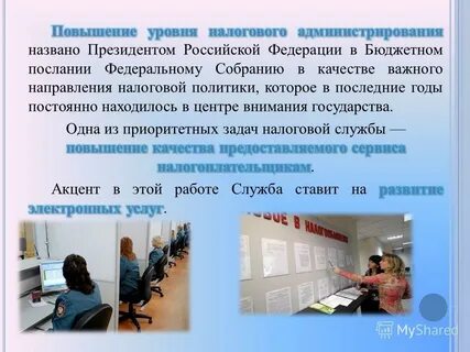 Сфера деятельности налоговой