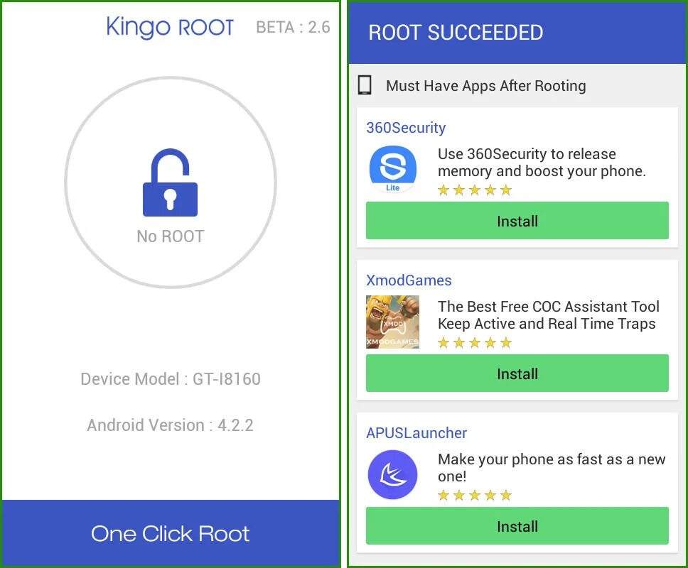 Kingo root. Программы для получения root прав