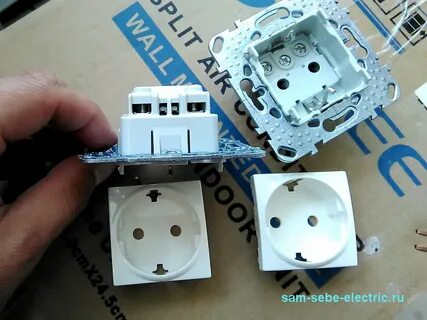 Установка розетки schneider