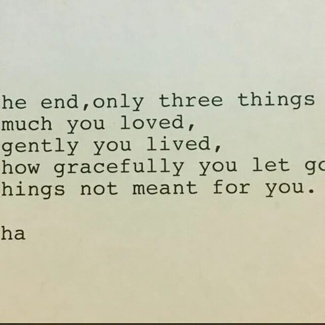 Only end. Only end