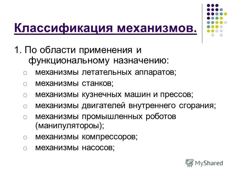 Область применения функциональное назначение