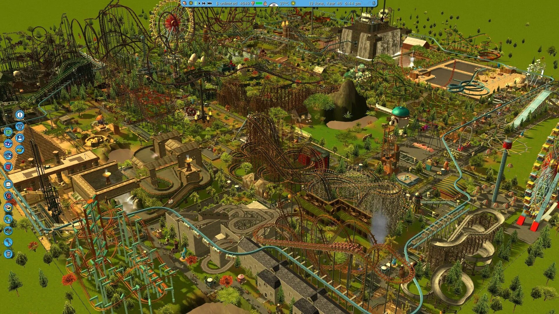 Игра на пк park. Rollercoaster Tycoon 3. Парк развлечений Rollercoaster Tycoon. Roller Coaster Tycoon 3 Platinum. Rollercoaster Tycoon Classic.