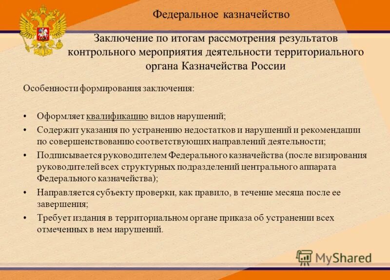 Федеральное казначейство казначейство мероприятие. Контрольные мероприятия федерального казначейства. Казначейство для презентации. Заключение федерального казначейства. Акты федерального казначейства