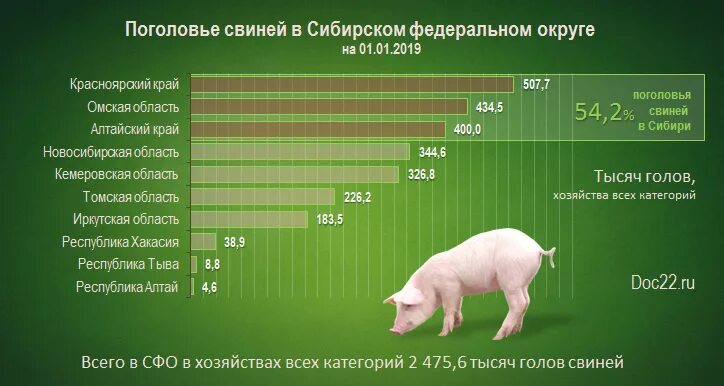 Среднегодовое поголовье