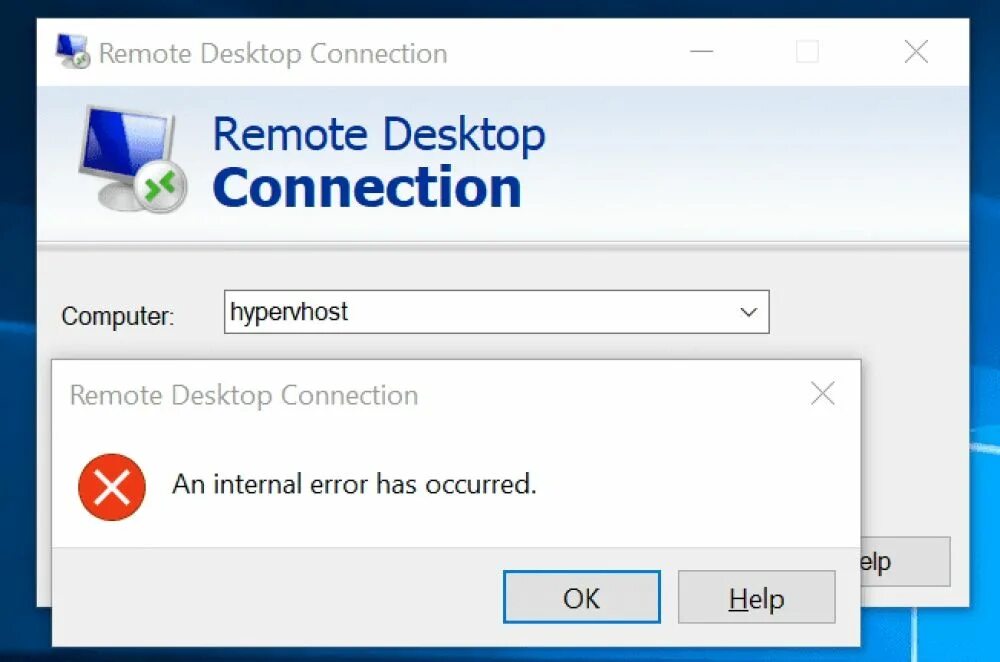 Remote desktop connection. Ошибка Remote desktop. Remote desktop connection Windows XP. An Internal occurred ошибка.