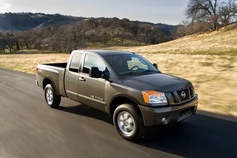 2010 Nissan Titan Driving Front Angle. 