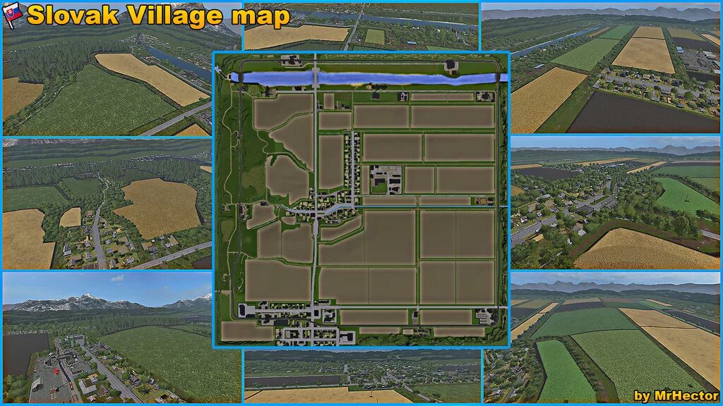 Словацкая деревня v1.0.0.0 fs19. Карта Slovak Village для Farming Simulator 2019. Словацкая деревня fs19. Карты деревни для ФС 17.