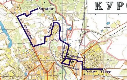 Карта курска проложить маршрут
