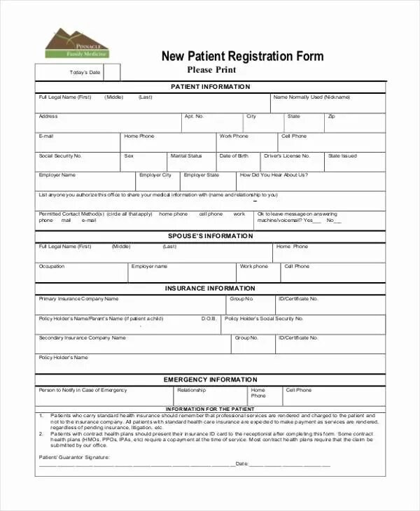 New registration