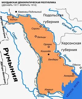 Молдавия на политической карте