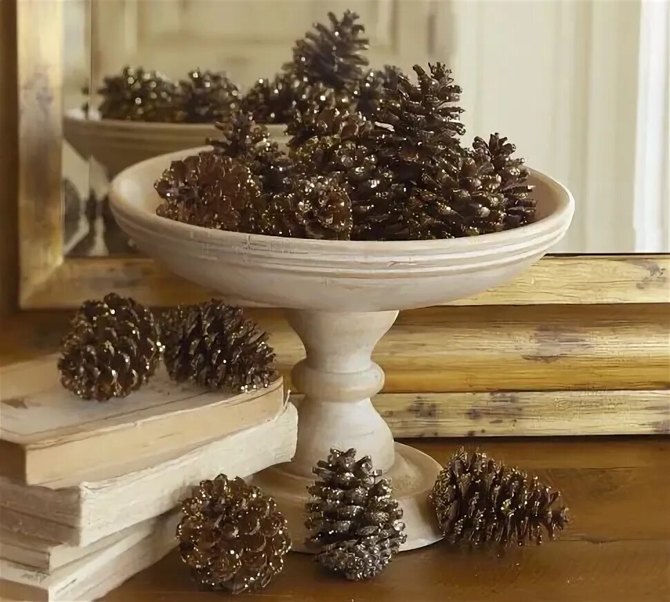 nelly vintage home: Буркани Украшения из сосновых шишек, Зимние поделки, Поделки