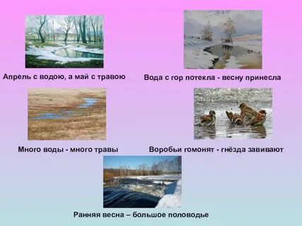 Пословица март с водой апрель