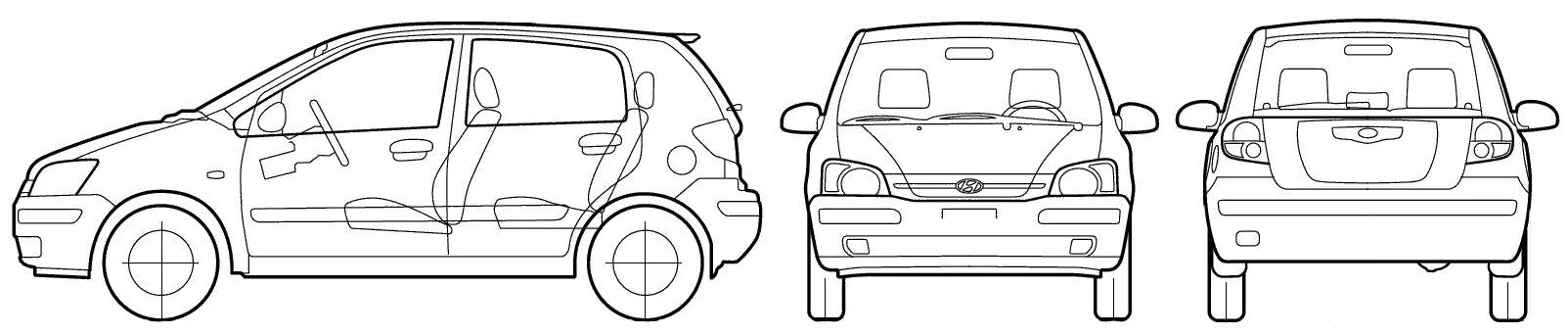 Хендай гетц где номера. Хендай Гетц габариты. Hyundai Getz 2005. Чертеж Hyundai Accent 2008. Хендай Гетц габариты машины.