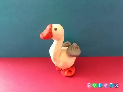 Гусь из пластилина