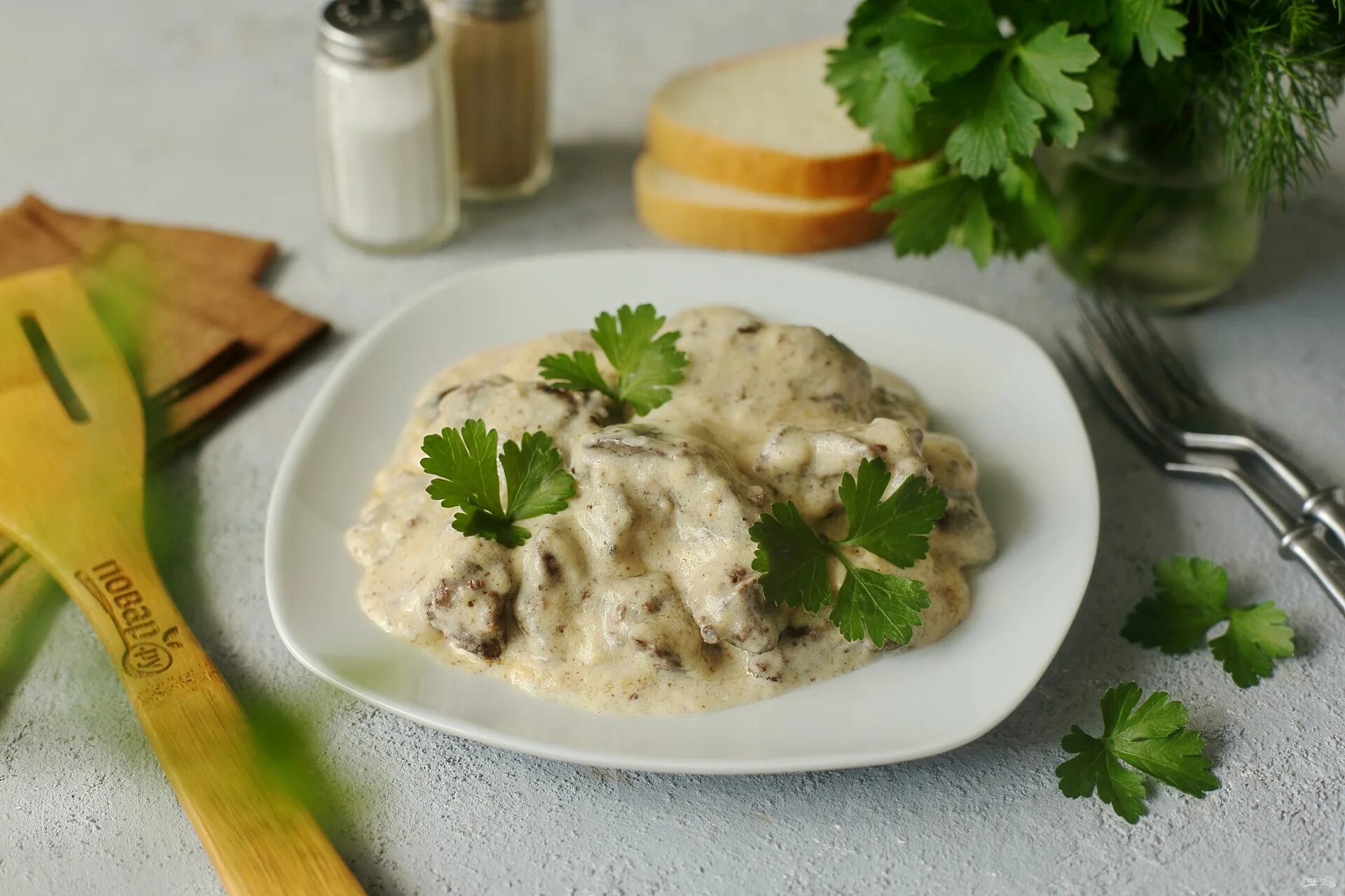 Печень индейки в молоке со сметаной рецепт с фото - 1000.menu