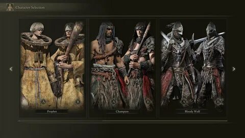 FromSoftware показала 5 играбельных классов Elden Ring.