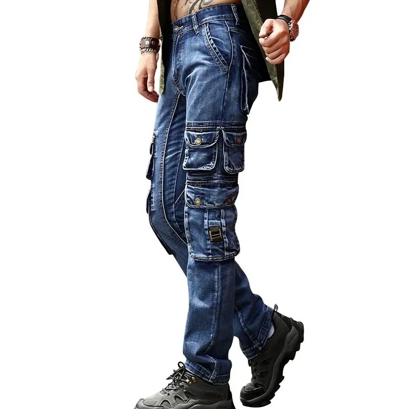 Купить мужские джинсы с карманами по бокам. Джинсы карго мужские wb2500. Штаны карго джинсовые. Джинсы деним мужские карго. Джинсовые штаны карго мужские.