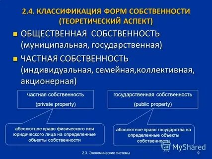 Специфическое имущество