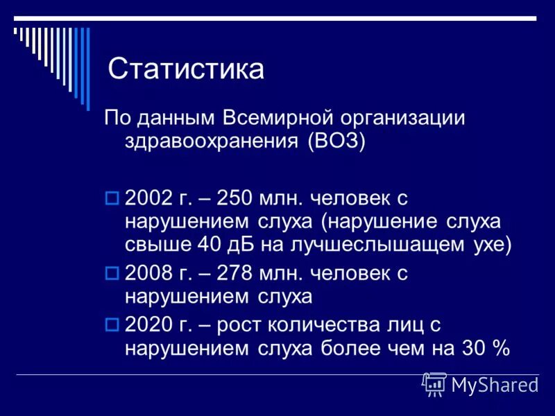 Почему воз занимается проблемой потери слуха. Статистика детей с нарушением слуха в россии 2021. Причины ухудшения слуха. Нарушение слуха статистика. Всемирный день уха и слуха.