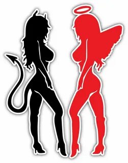 Red Evil Devil Home Decor Car Truck Window Decal Sticker.