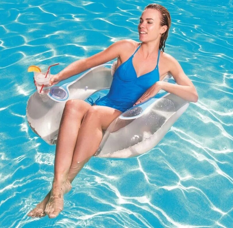 Водный гамак для бассейна. Intex 58868. Кресло для бассейна. Надувной стул для пляжа. Кресло для бассейна пластиковое.