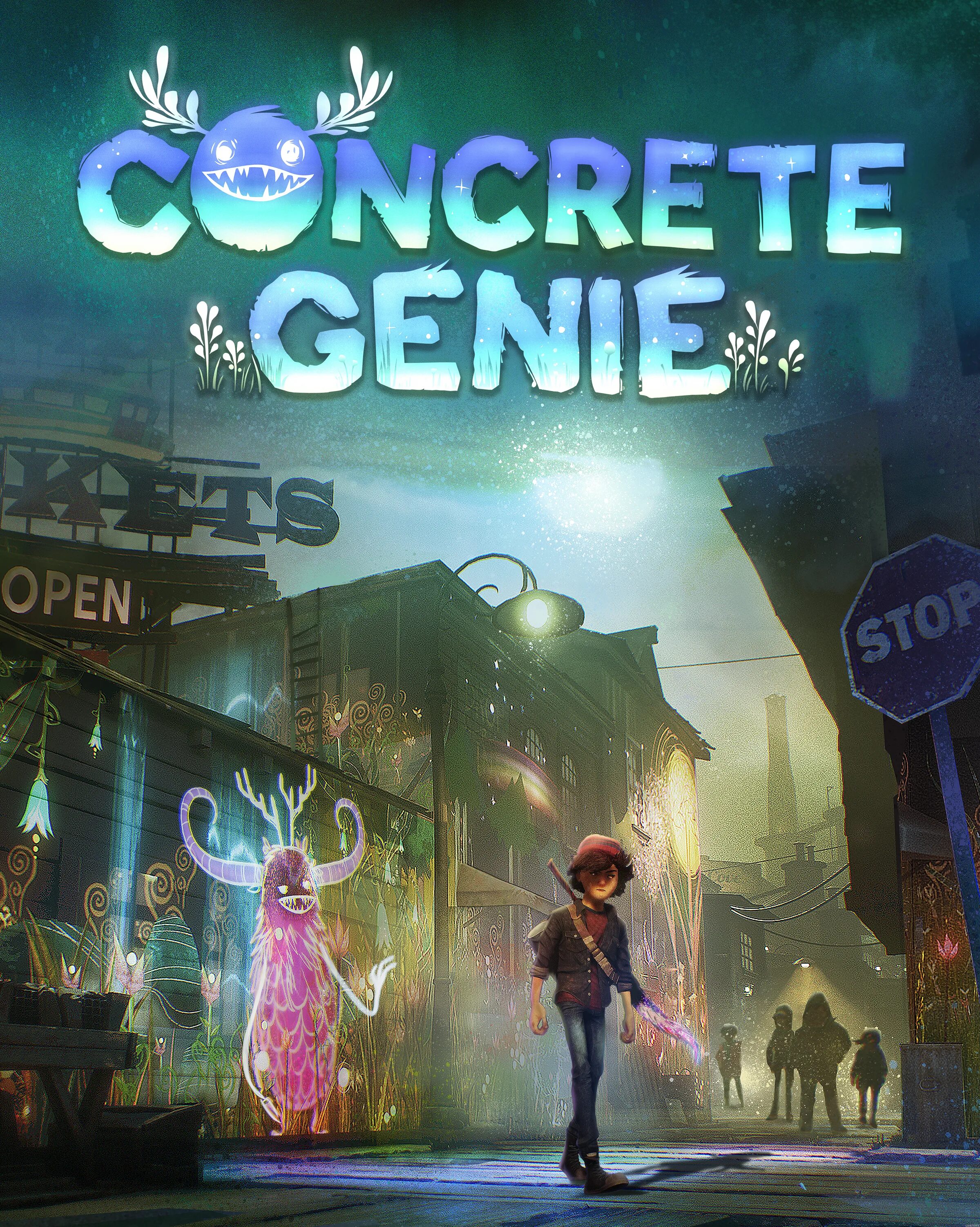 Concrete Genie (городские духи). Concrete Genie ps4. Concrete Genie Постер. Concrete Genie ps4 Постер. Concrete genie